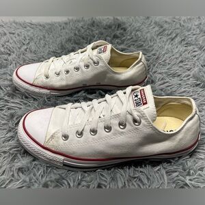 Converse Shoes Mens 8 Womens 10 CTAS Ox Cap Toe Sneakers  White Canvas